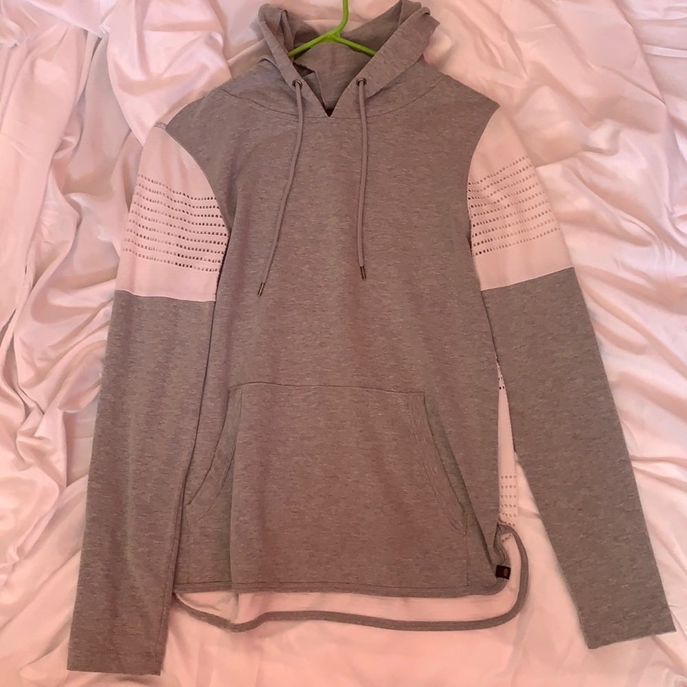 Cute gray and white hoodie